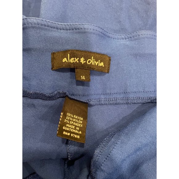 Alex & Olivia blue capris size 14 - Picture 3 of 3